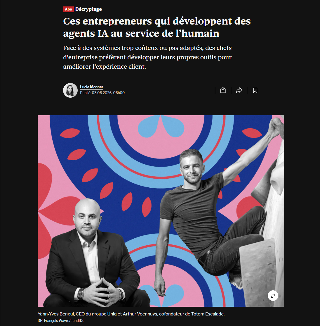 Bilan Magazine : Ces entrepreneurs qui développent des agents IA au service de l’humain