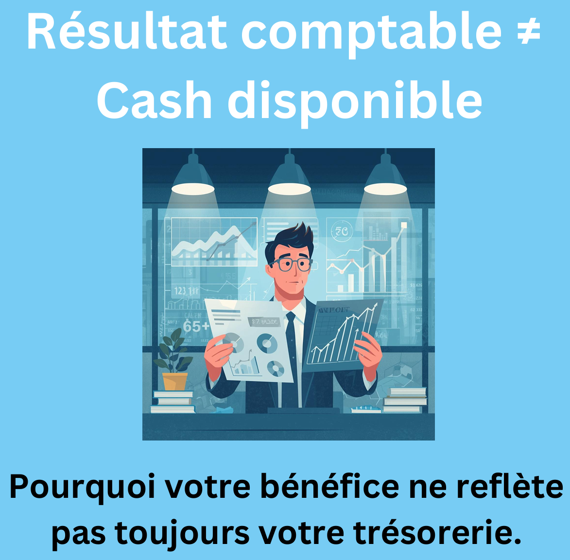 Résultat comptable ≠ trésorerie : pourquoi votre bénéfice ne reflète pas votre cash